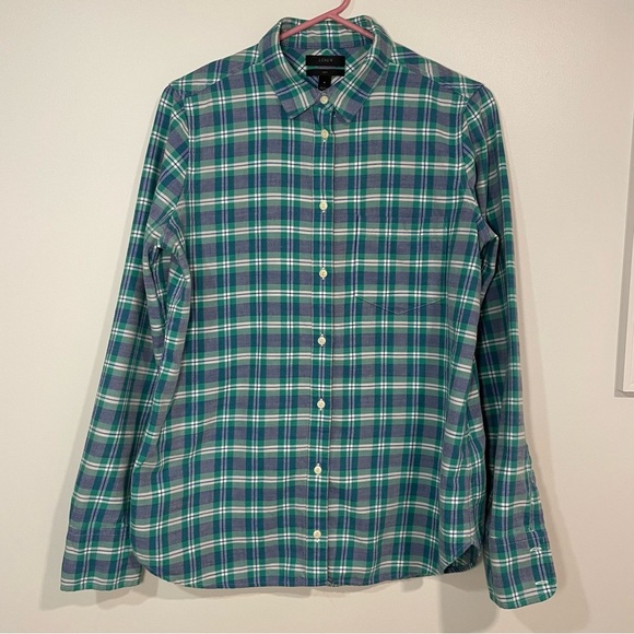 J. Crew Women’s Boy Fit Spring Color Shirt with Pocket Cotton 6 - Picture 2 of 4